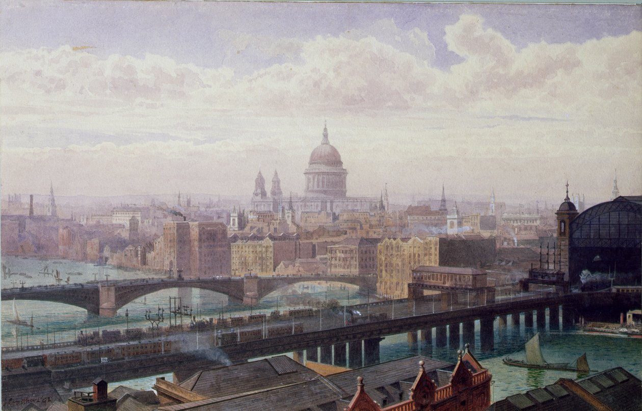 Vue de Londres montrant St Paul