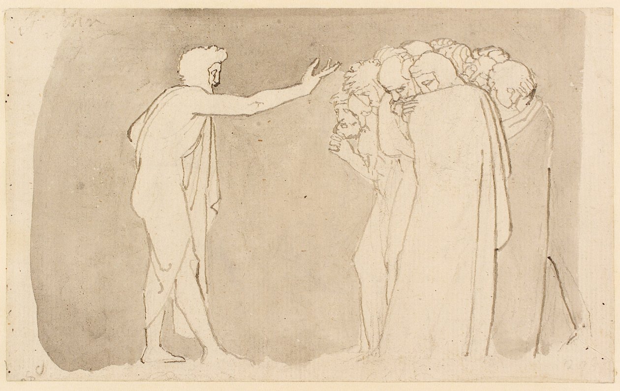 Saint Jean-Baptiste prêchant - John Flaxman