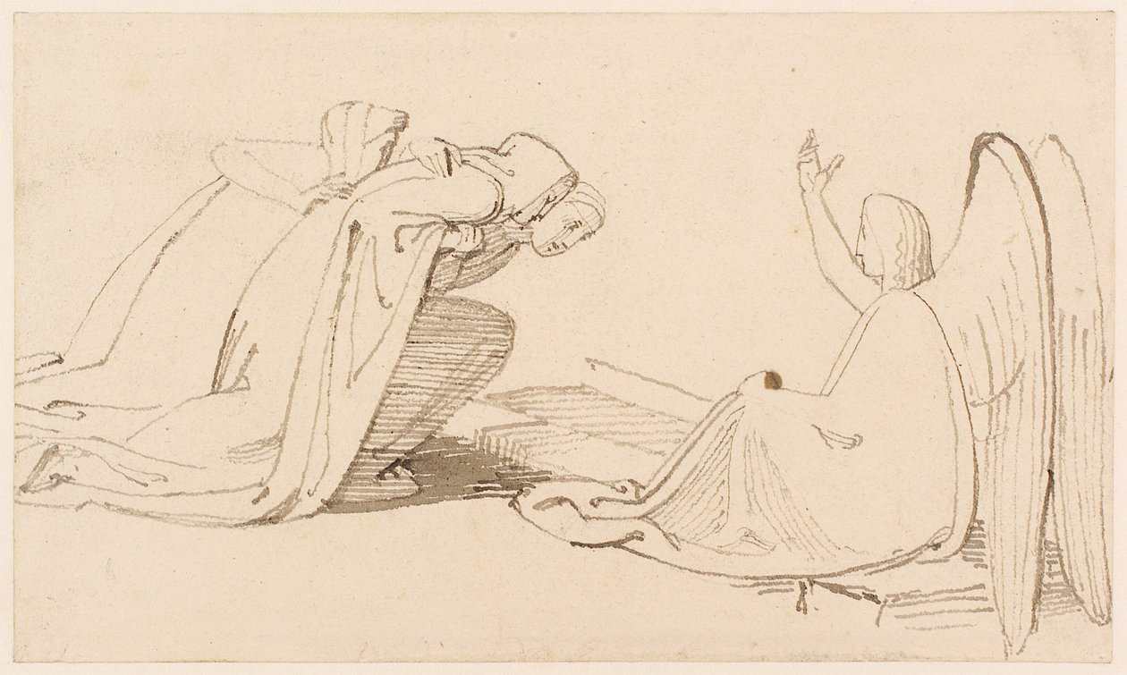 Les trois Marie au sépulcre - John Flaxman
