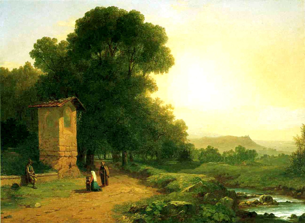 Un sanctuaire en Italie, 1847 - John Frederick Kensett