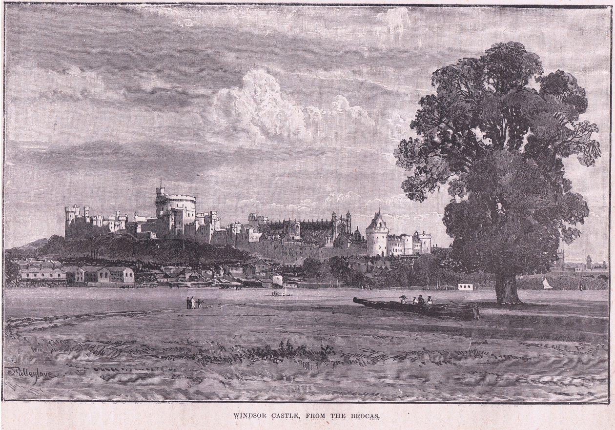 Château de Windsor depuis le Brocas - John Fulleylove
