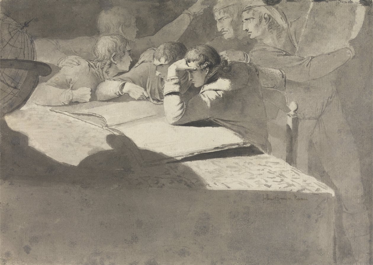 Les Géographes - John George Brown