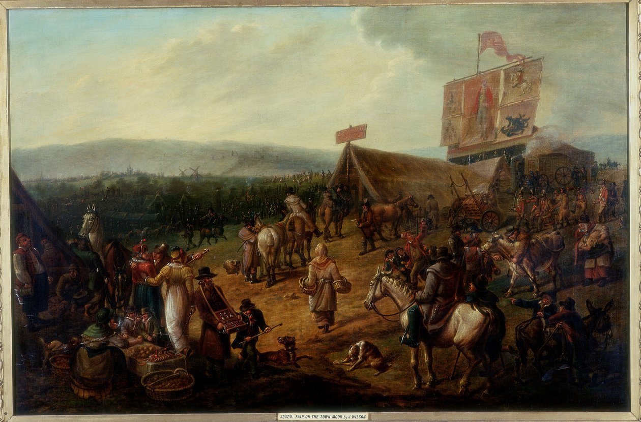 Foire sur le Town Moor, Newcastle, vers 1810 - John Glen Wilson