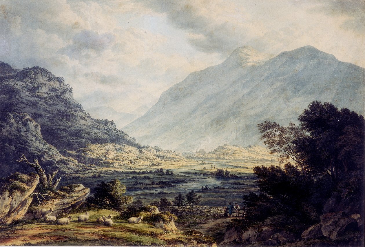Près de Capel Curig, avec vue sur le mont Snowdon, Pays de Galles - John Glover