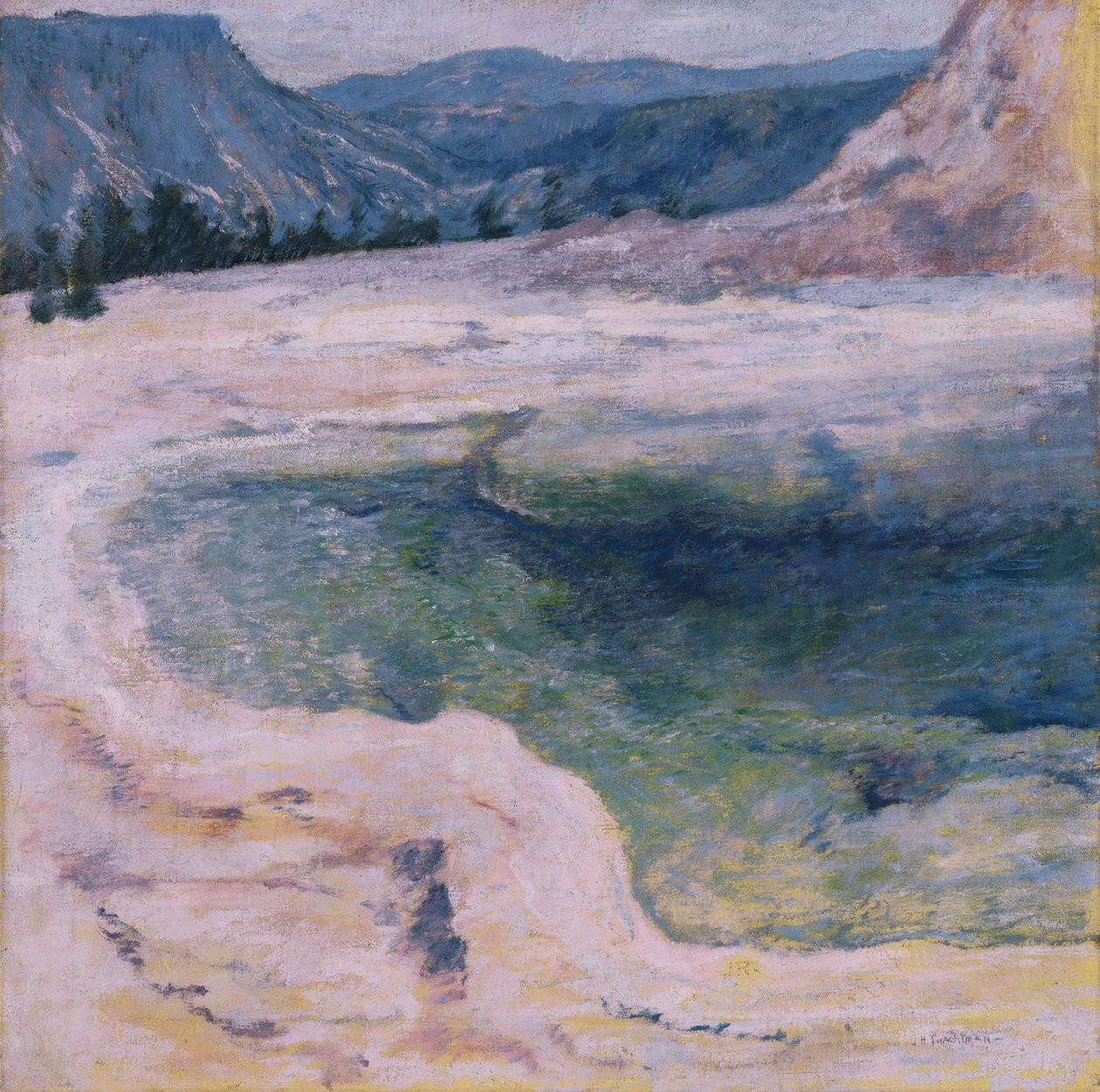 La piscine émeraude - John Henry Twachtman