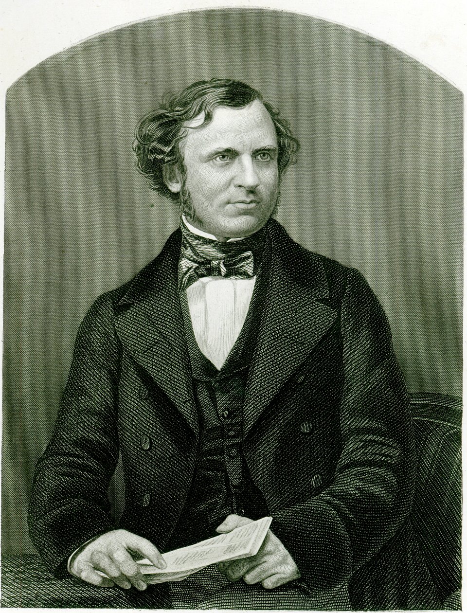 Edward Henry Smith Stanley, Lord Stanley, gravé par D.J. Pound d