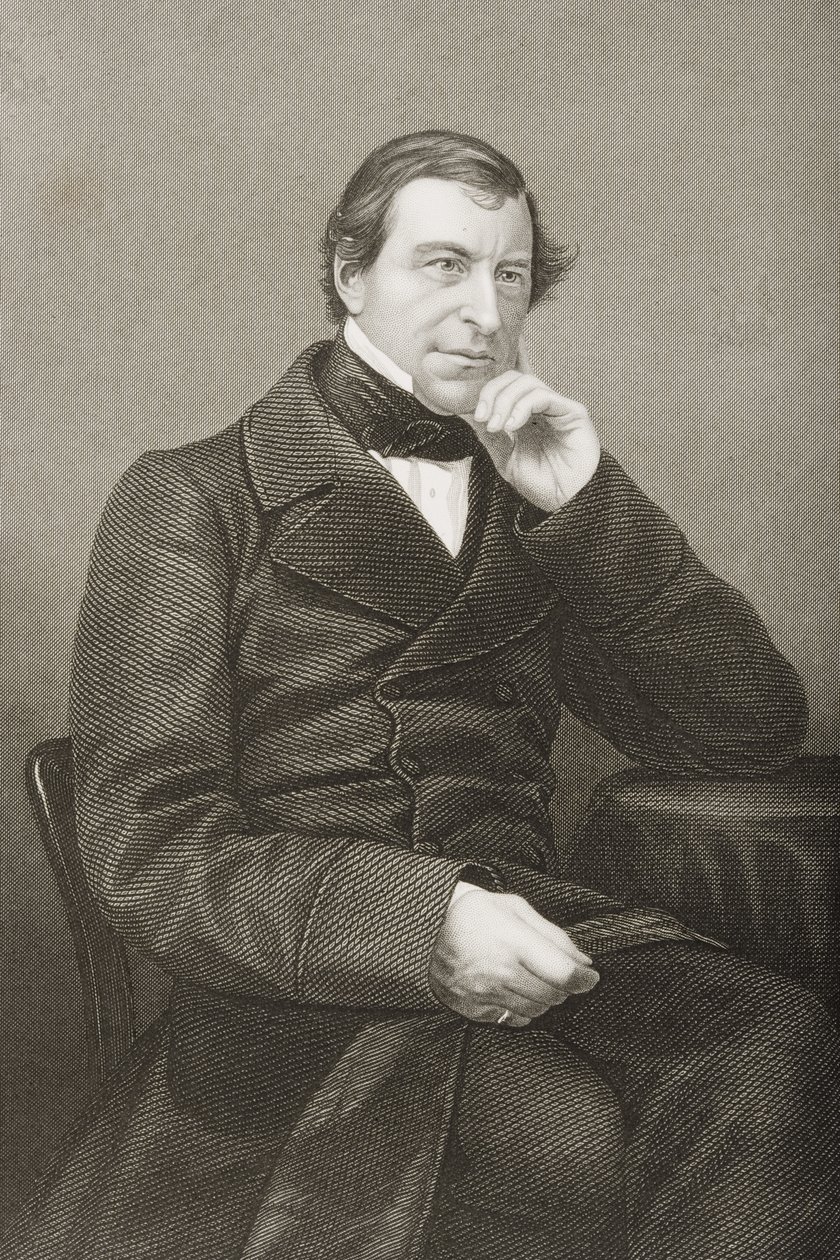 Frederick Thesiger (1794-1878) 1er Lord Chelmsford, gravé par D.J. Pound d