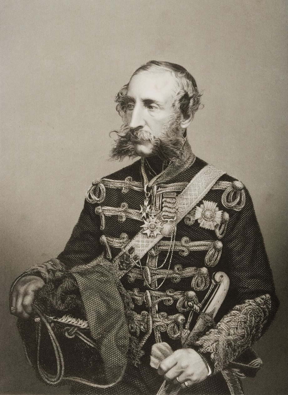 James Thomas Brudenell (1797-1868) 7e comte de Cardigan, gravé par D.J. Pound d