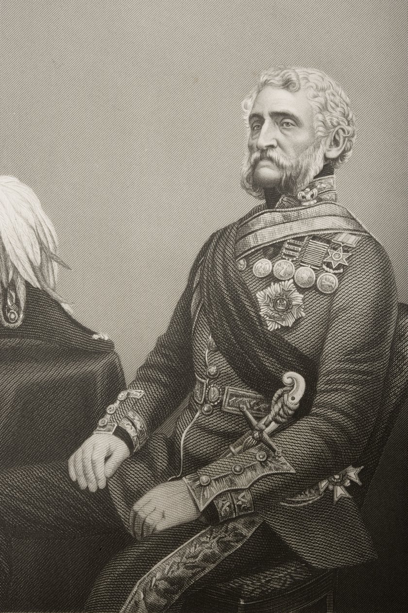 Sir George Harry Wakelyn Smith (1787-1860) gravé par D.J. Pound d