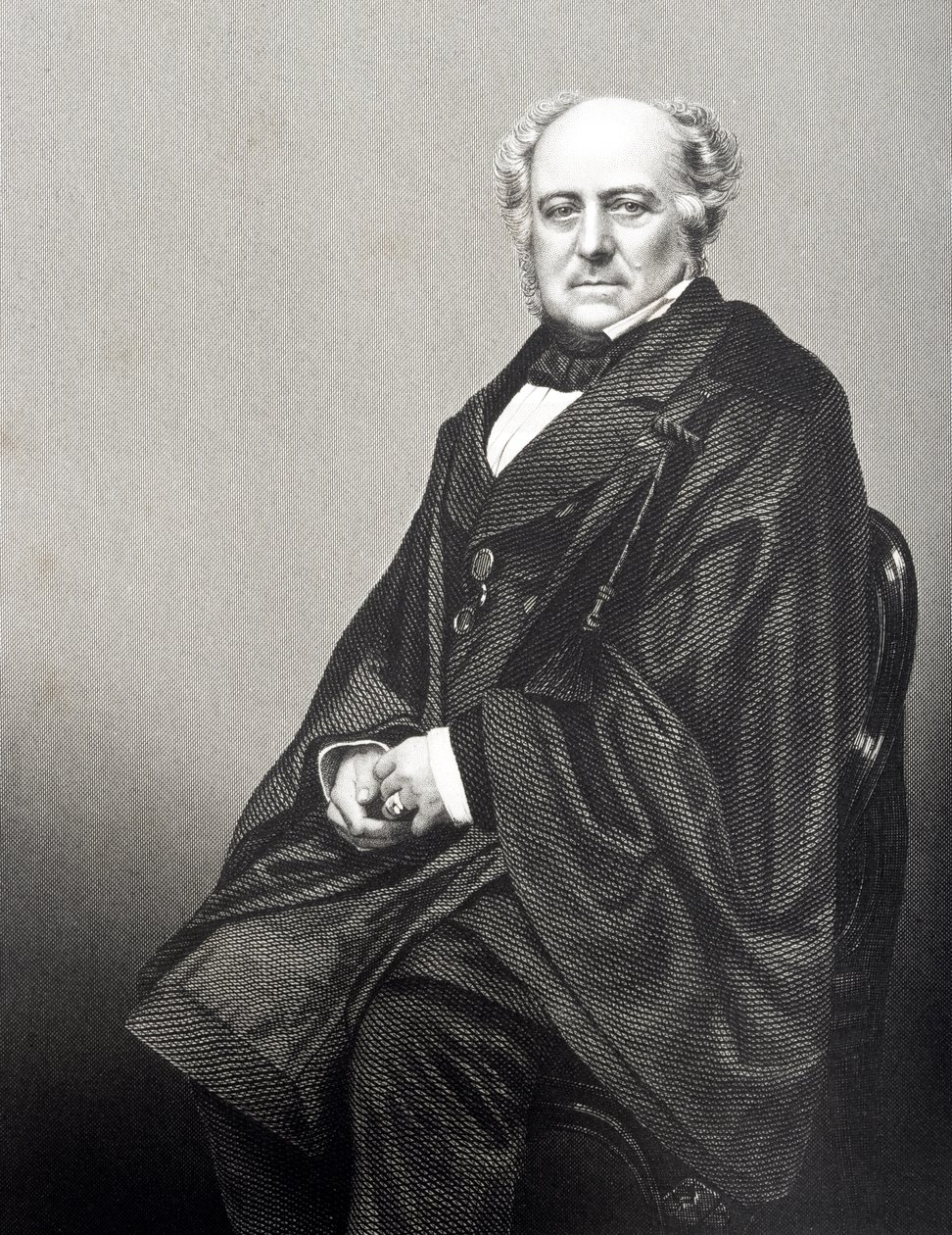 Sir Richard Bethell (1800-73) 1er Baron Westbury, gravé par D.J. Pound d