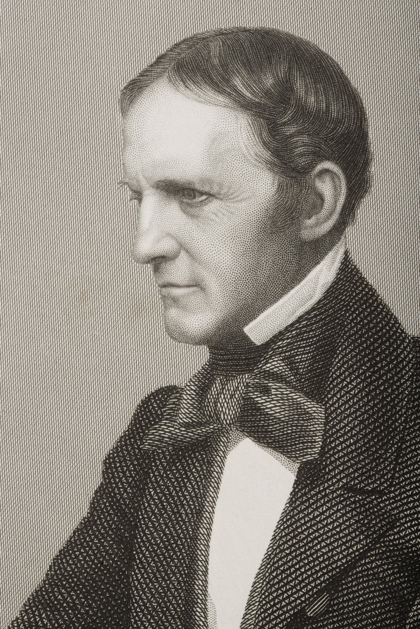William Hickling Prescott (1796-1859) gravé par D.J. Pound d