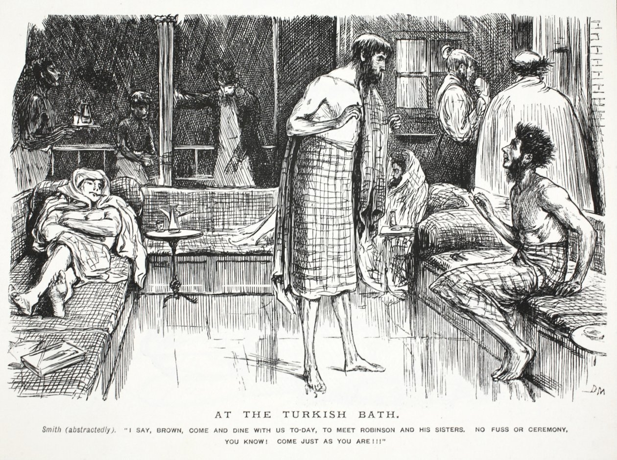 Au Bain Turc - John Leech