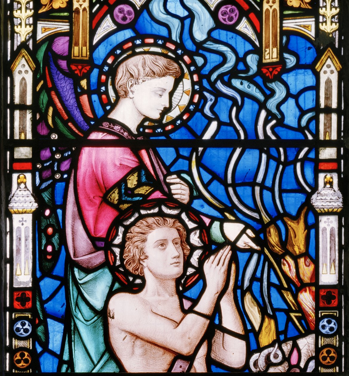 Détail des Trois Maries au tombeau, 1865 - John Millner Allen