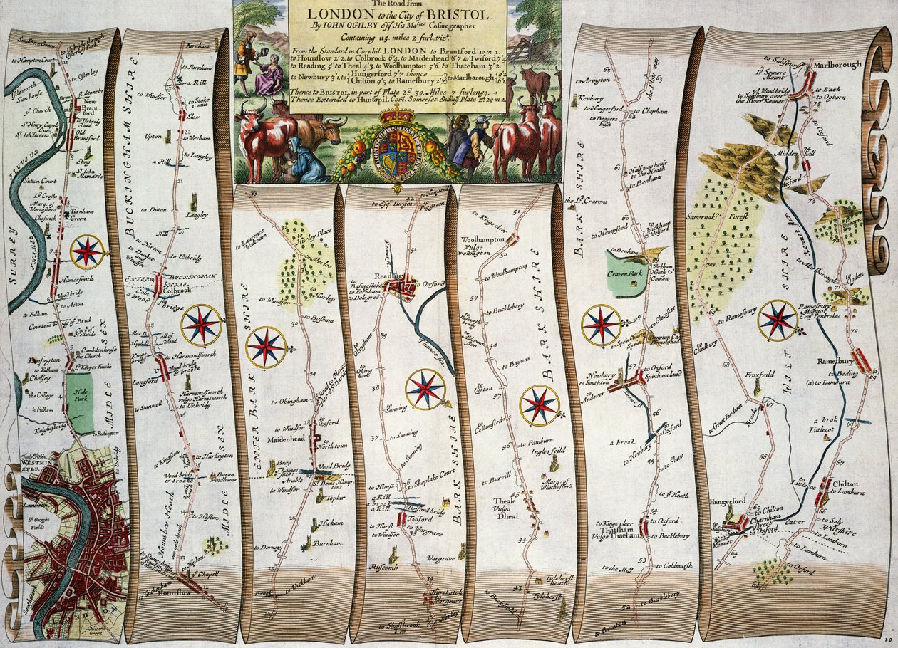 Route de Londres à Bristol, de 