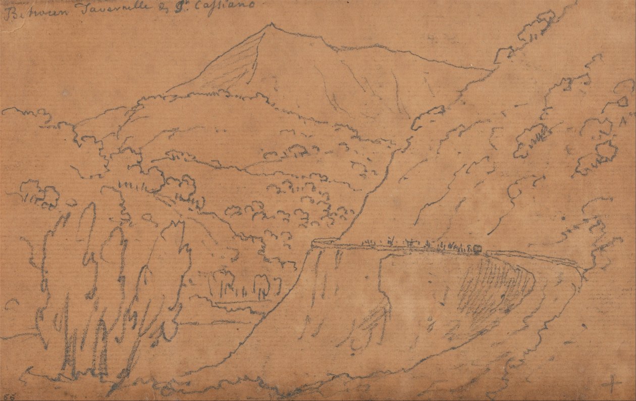 Entre Tavernelle et San Casciano - John Robert Cozens