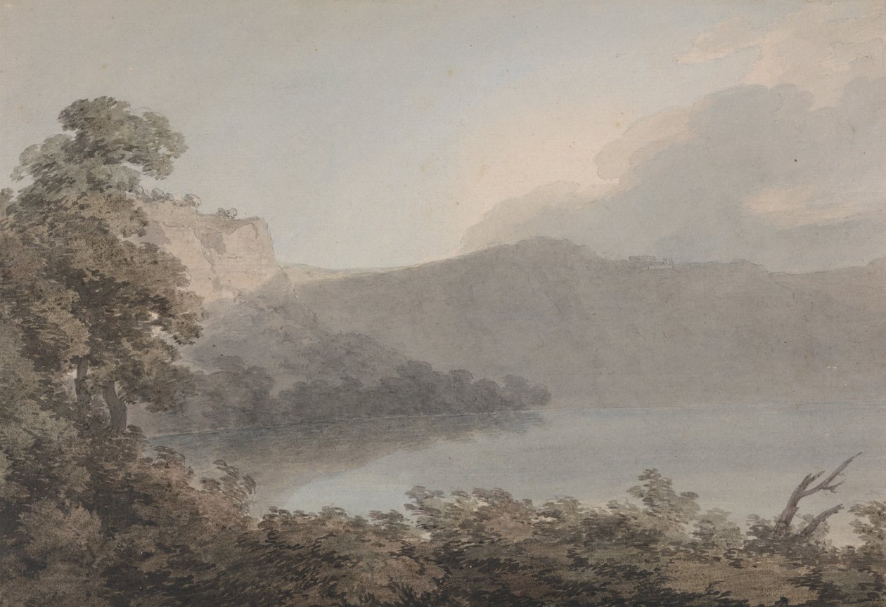 Lac de Vico entre Rome et Florence - John Robert Cozens