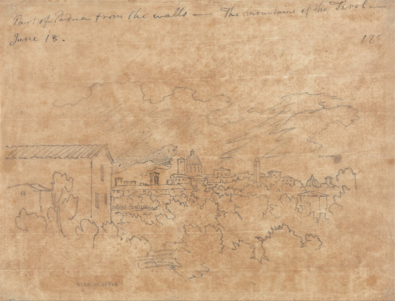 Partie de Padoue depuis les remparts - John Robert Cozens