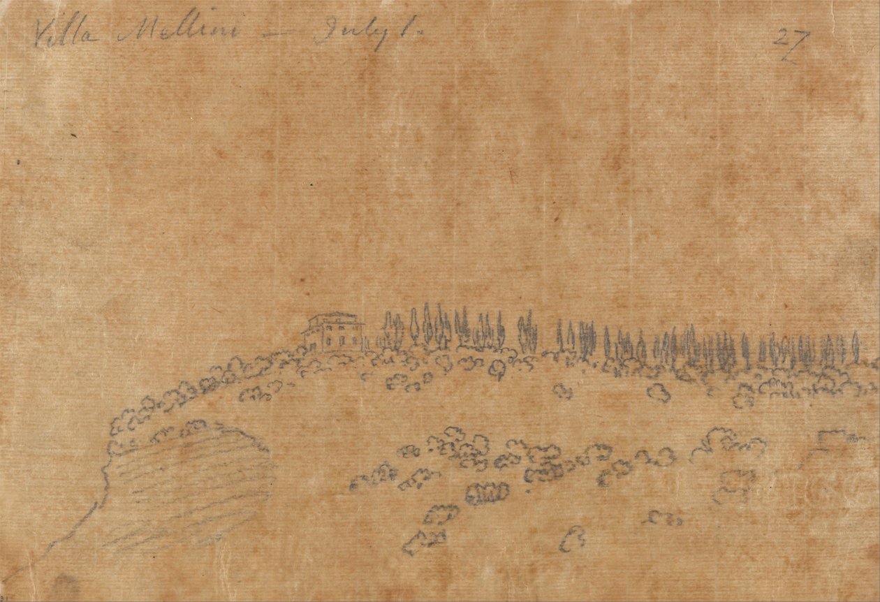 Villa Mellini, 1er juillet - John Robert Cozens