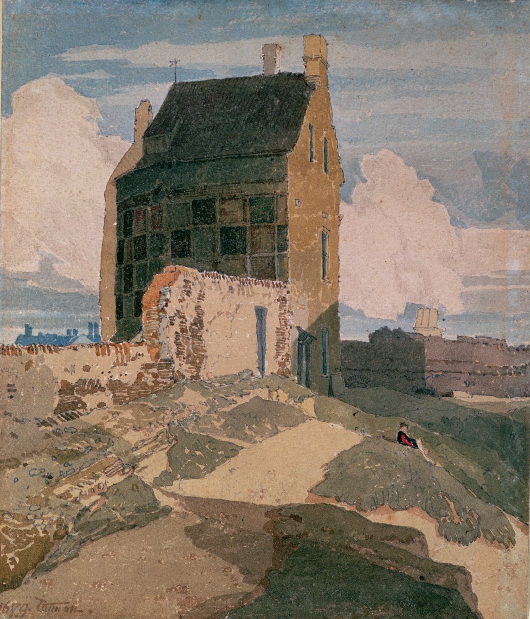 Sur les murs, Great Yarmouth, vers 1812 - John Sell Cotman