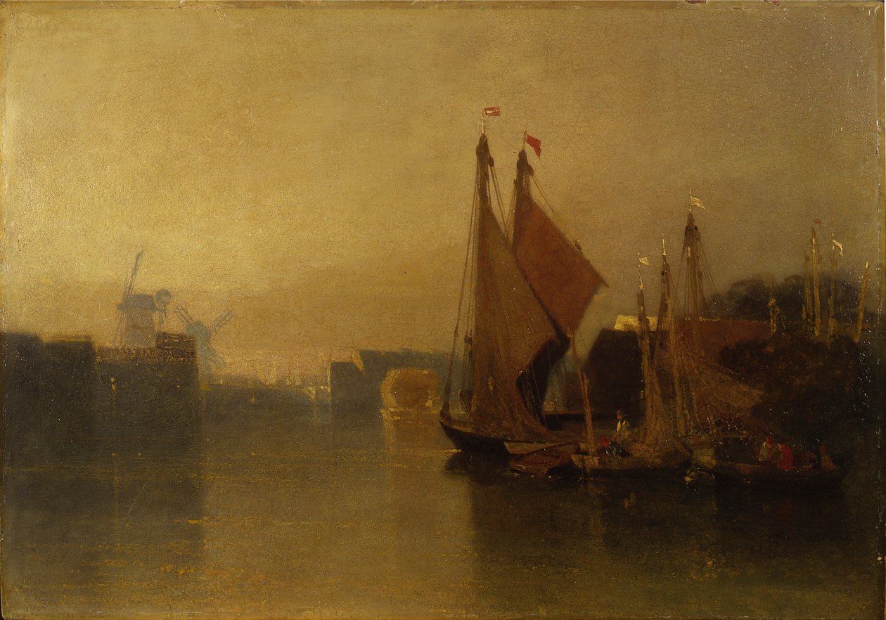 Vue depuis le Pont de Yarmouth - John Sell Cotman