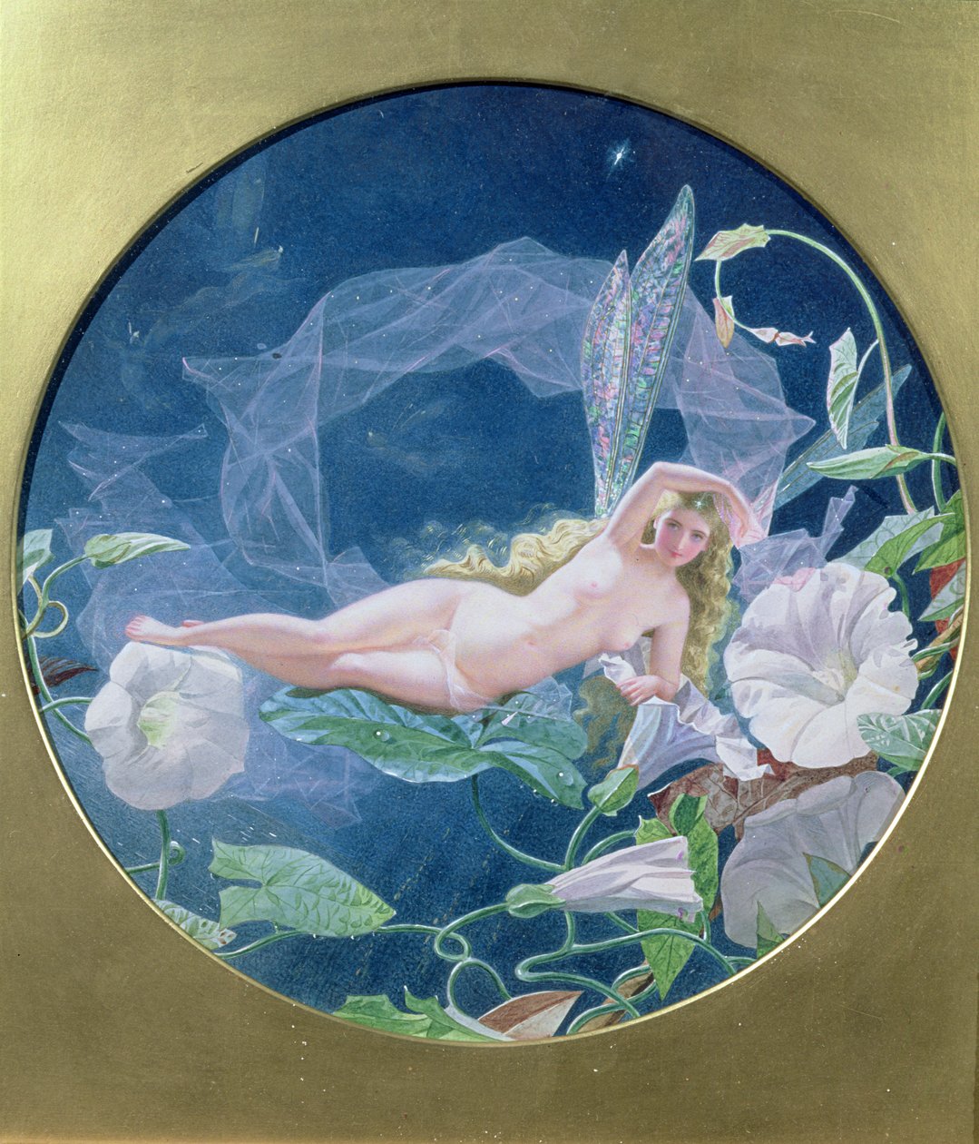 Titania allongée sur une feuille - John Simmons