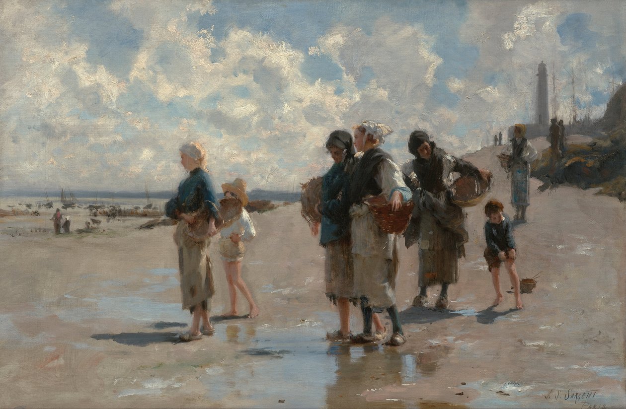 Pêche aux huîtres à Cancale - John Singer Sargent