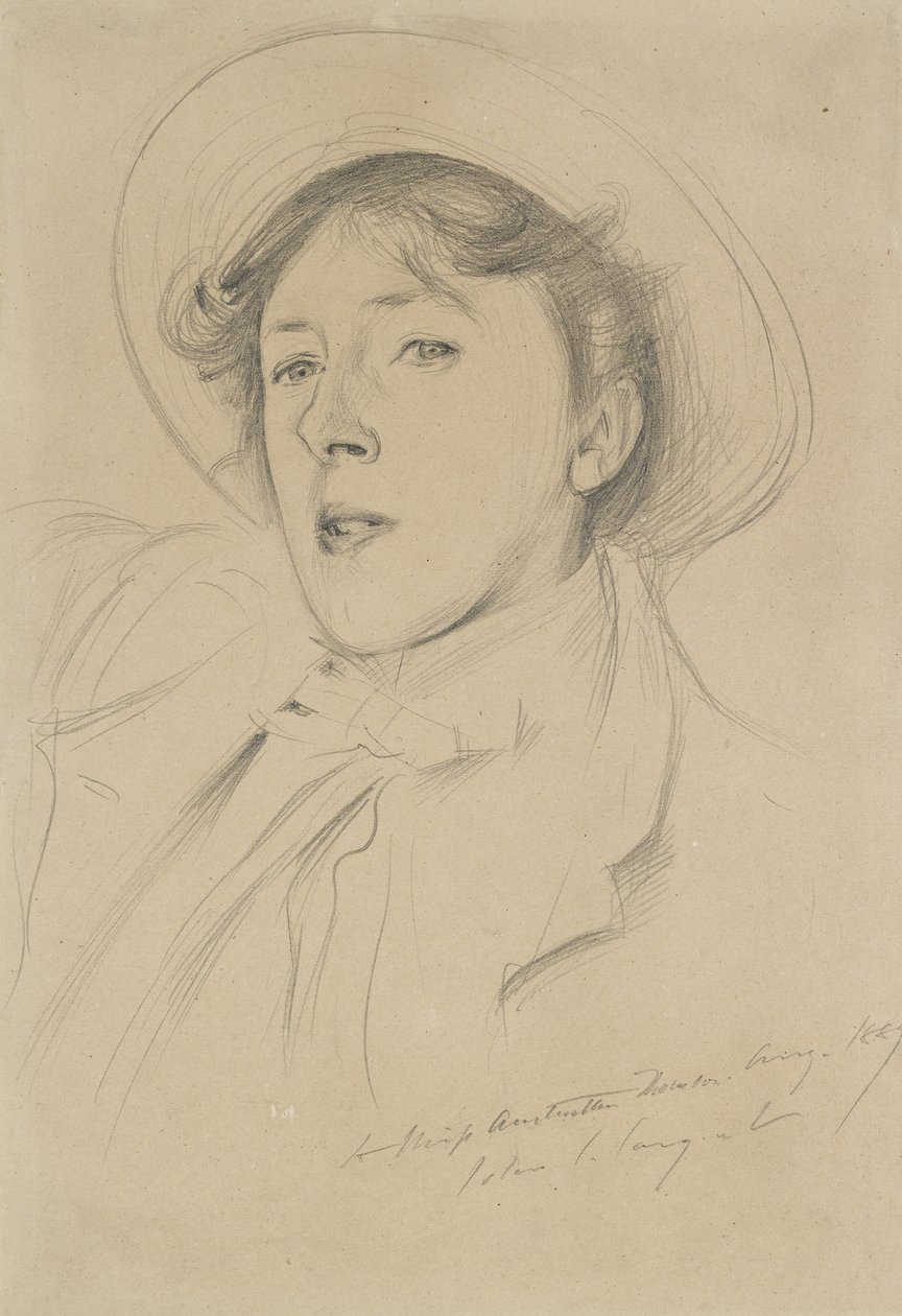 Portrait de Vernon Lee, 1889 - John Singer Sargent