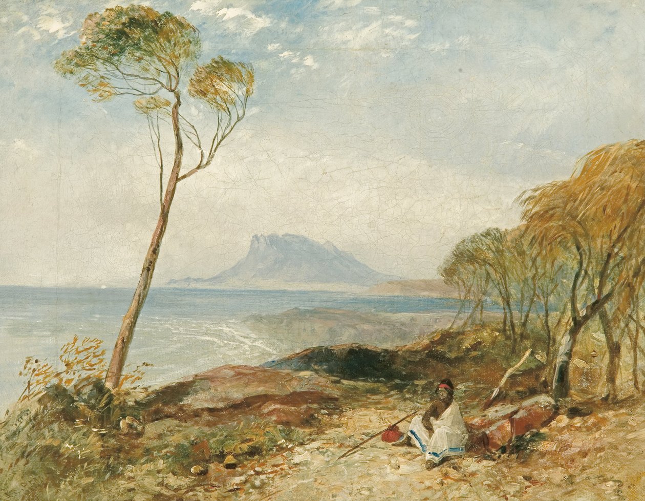 Île Maria depuis Little Swanport, Terre de Van Diemen - John Skinner Prout