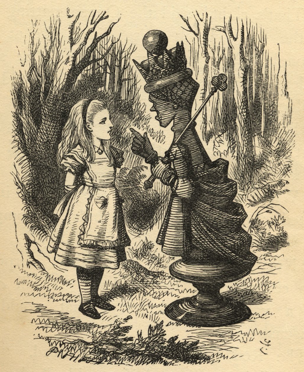 Alice et la Reine Rouge, illustration de 