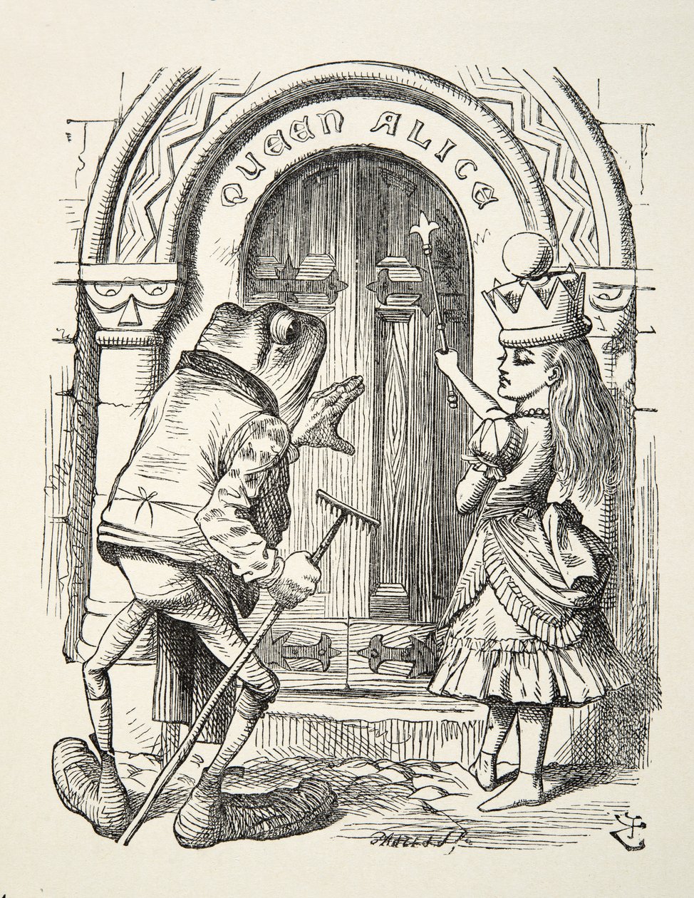 La Reine Alice et la Grenouille, illustration de De l