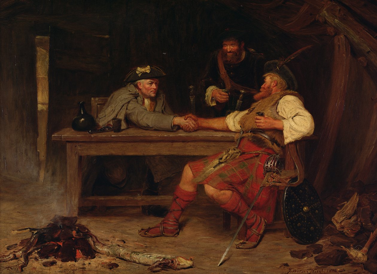 Pour le meilleur ou pour le pire - Rob Roy et le Baillie, 1886 - John Watson Nicol