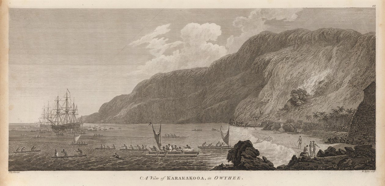 Vue de Karakokooa, à Owyhee - John Webber