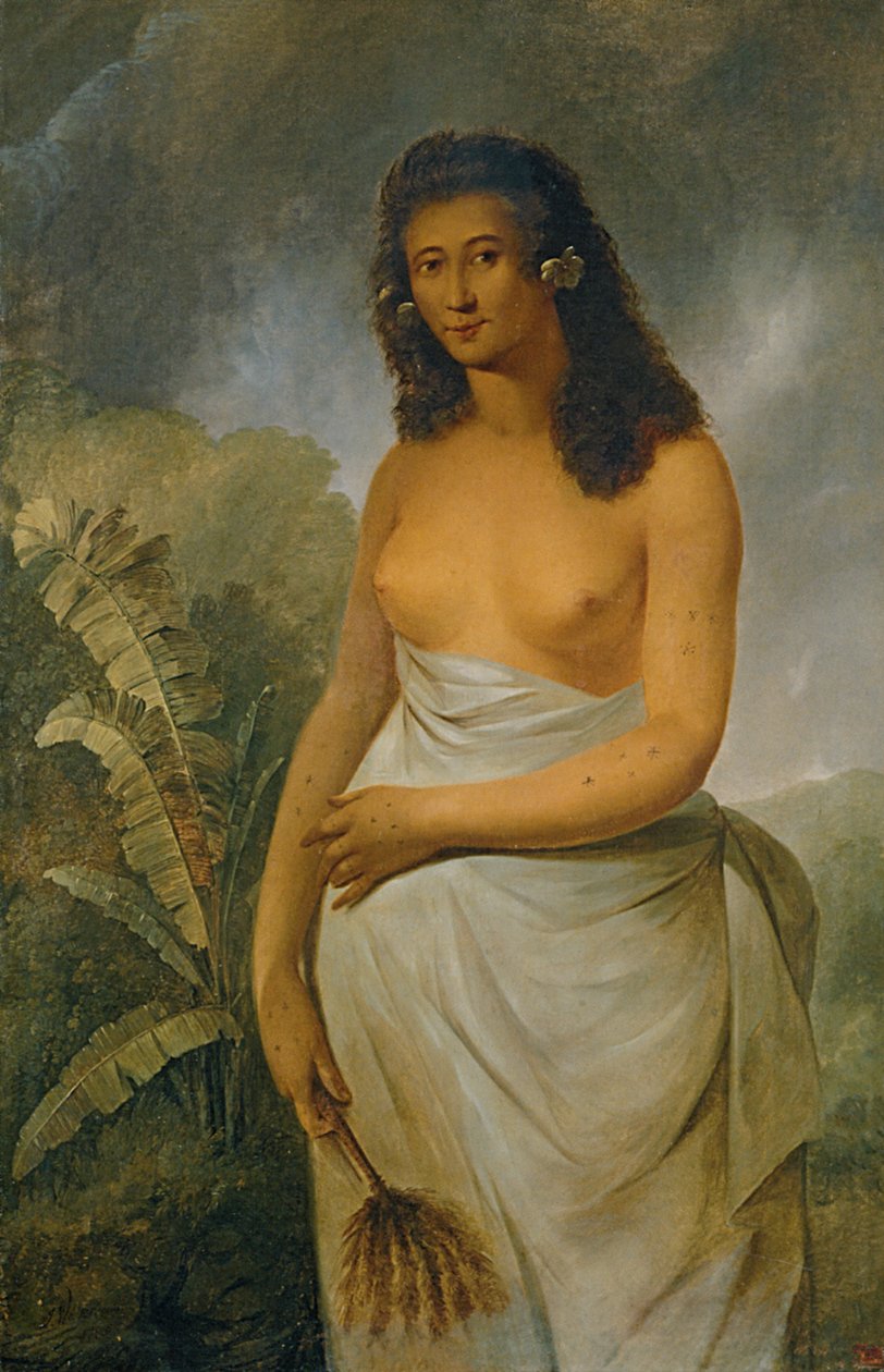La princesse tahitienne Poedua, fille d