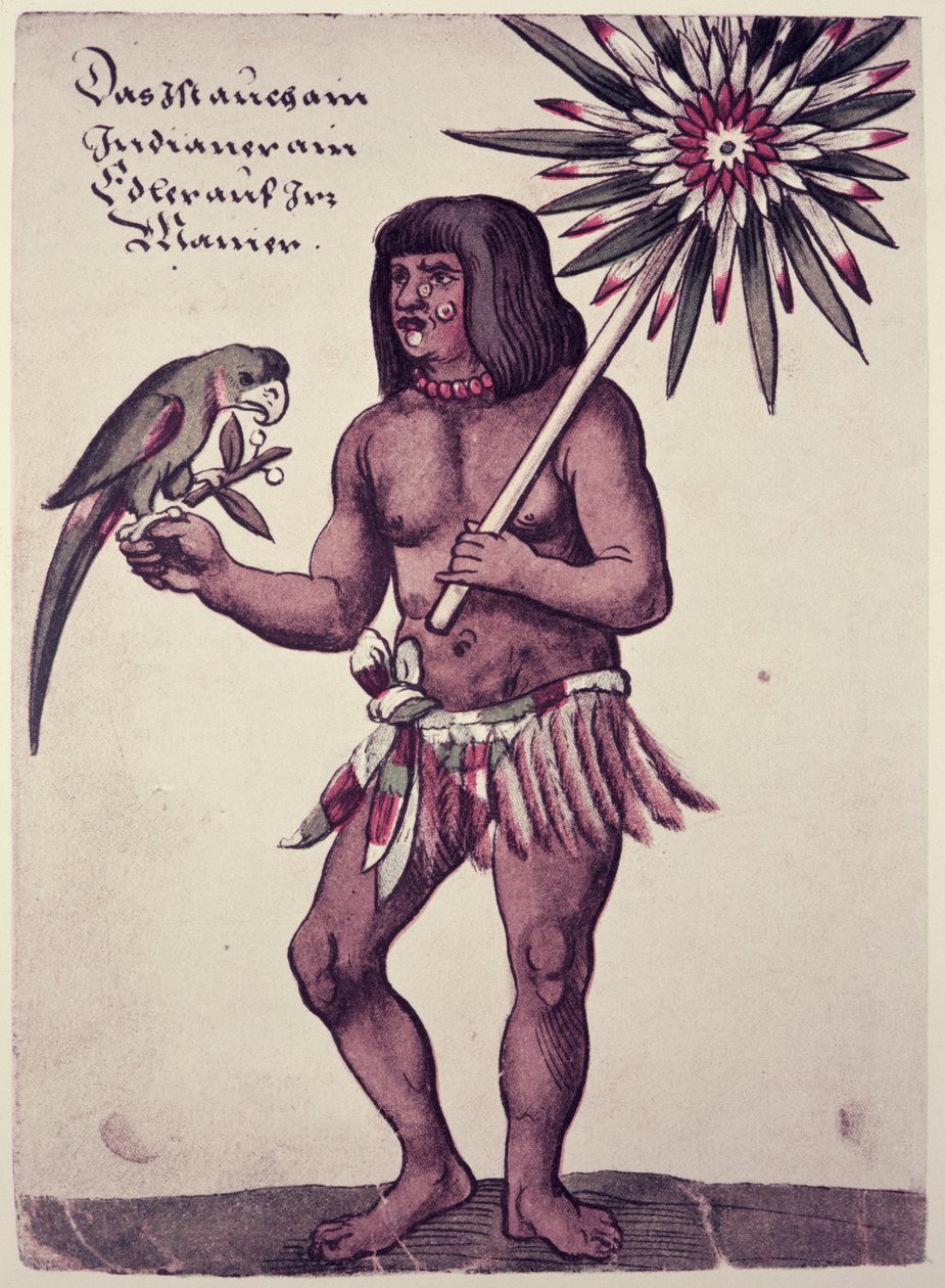 Indien amazonien, gravé par Theodore de Bry (1528-98) - John White