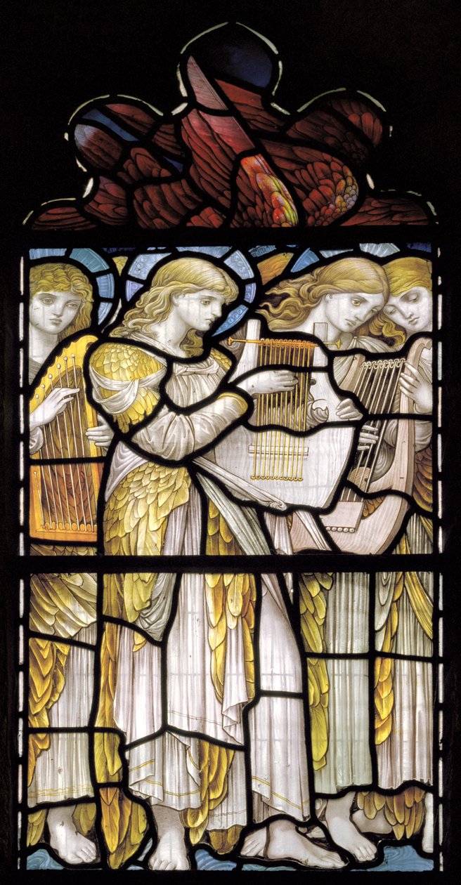 Anges Musiciens, Te Deum, Fenêtre Est, vers 1888 - John William Brown