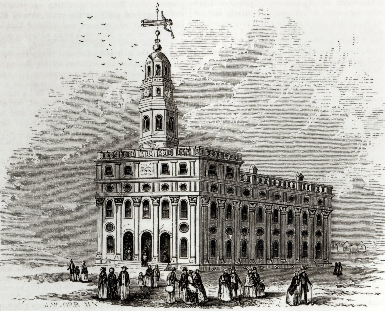 Temple de Nauvoo, Illinois, 1854 - John William Orr