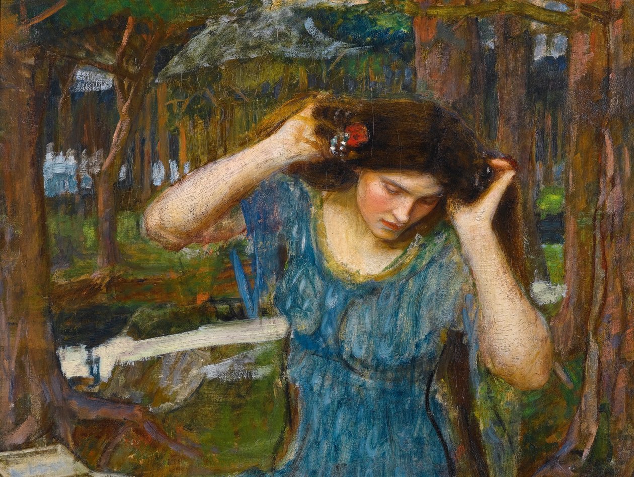 Vaine Lamorna, une étude pour Lamia - John William Waterhouse
