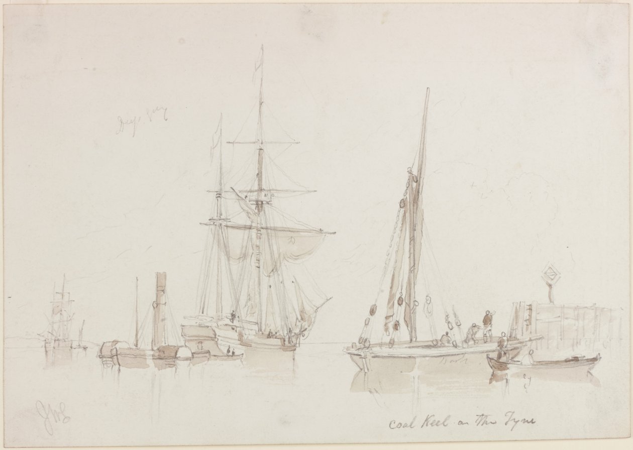 Charbonnier sur la Tyne - John Wilson Carmichael