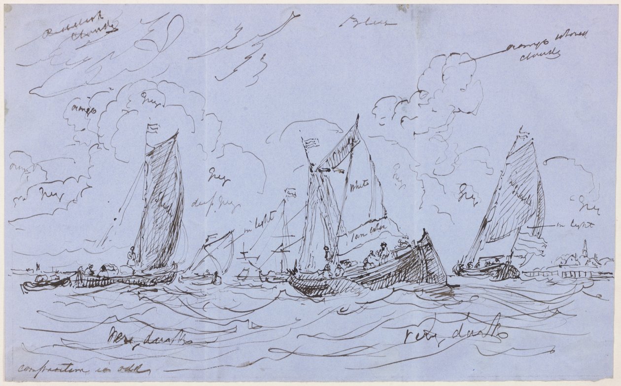 Étude de composition pour un paysage marin - John Wilson Carmichael