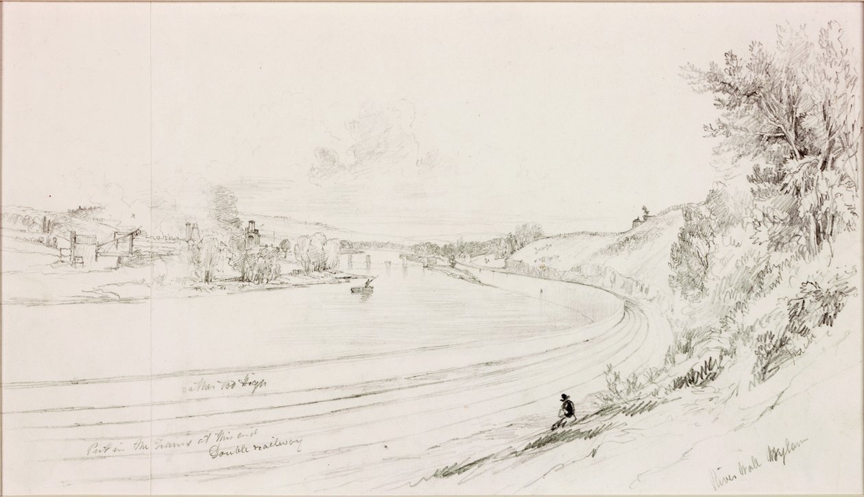 Le mur de la rivière, Wylam Scars - John Wilson Carmichael