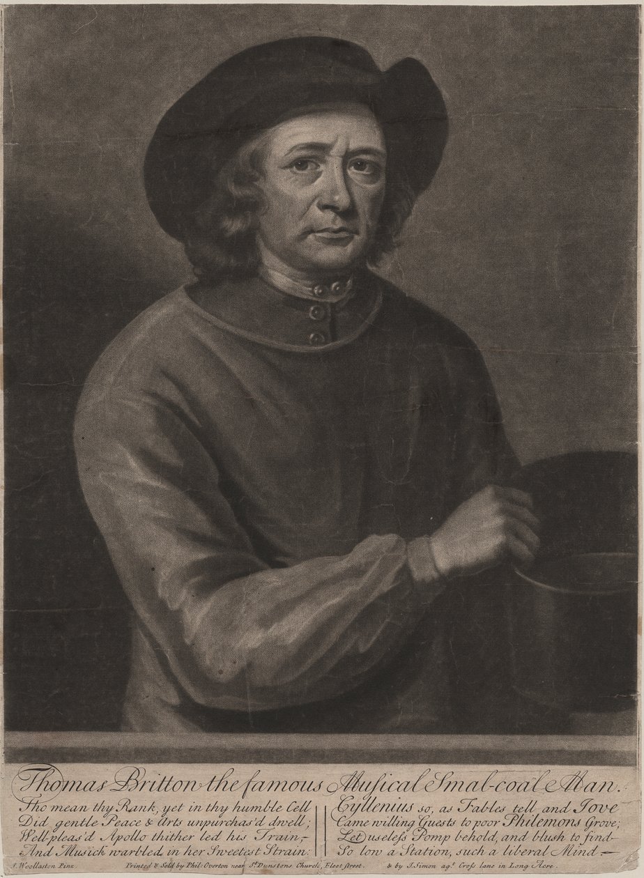 Thomas Britton, gravé par John Simon, 1703 - John Wollaston