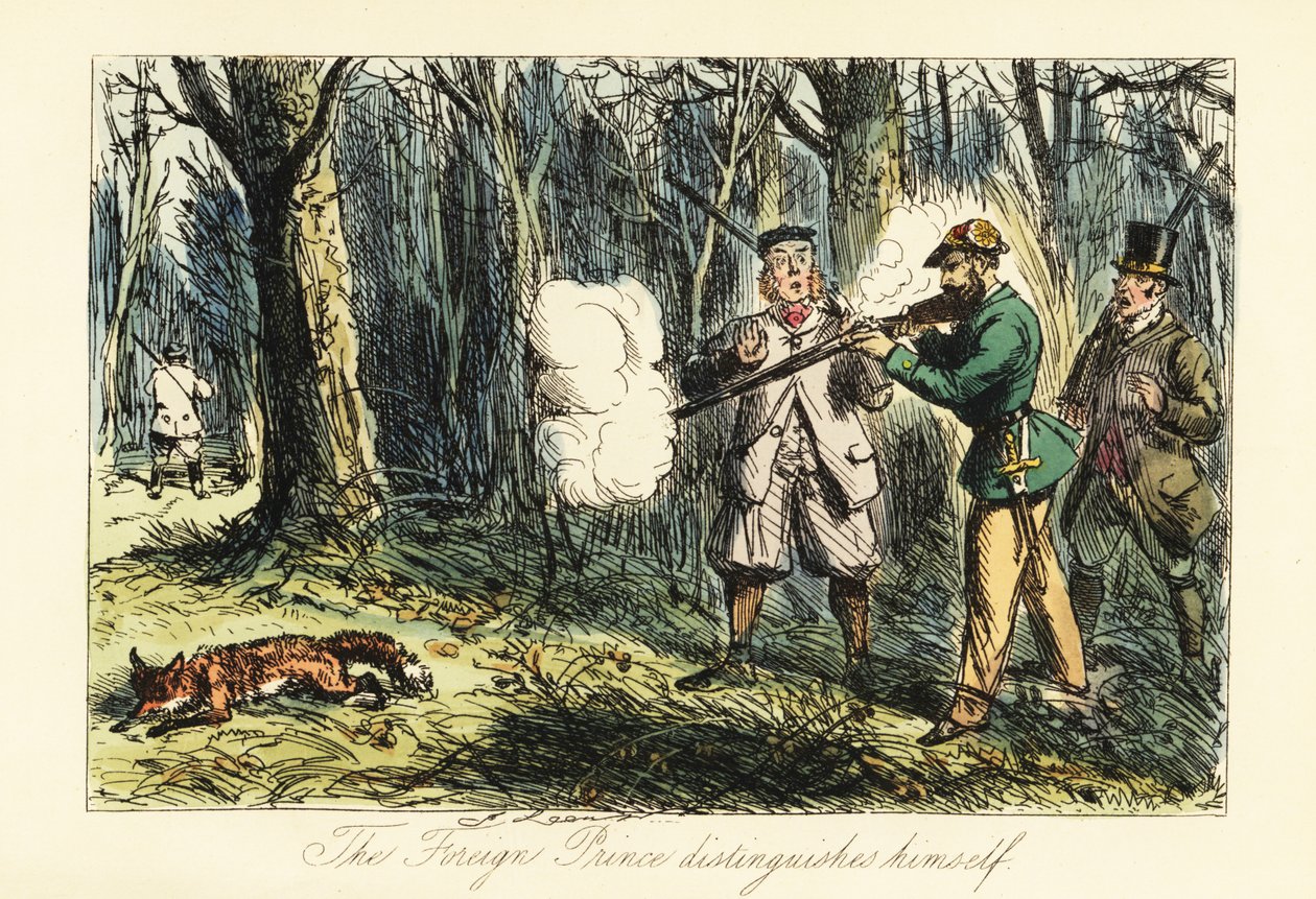 Aristocrate allemand tuant par erreur un renard lors d