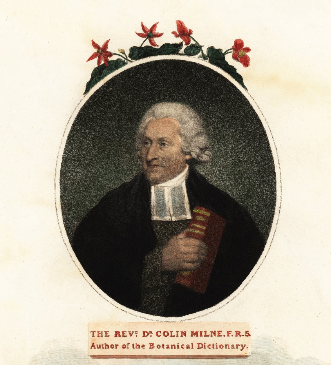 Portrait de Colin Milne, botaniste (gravure) - John (after) Russell