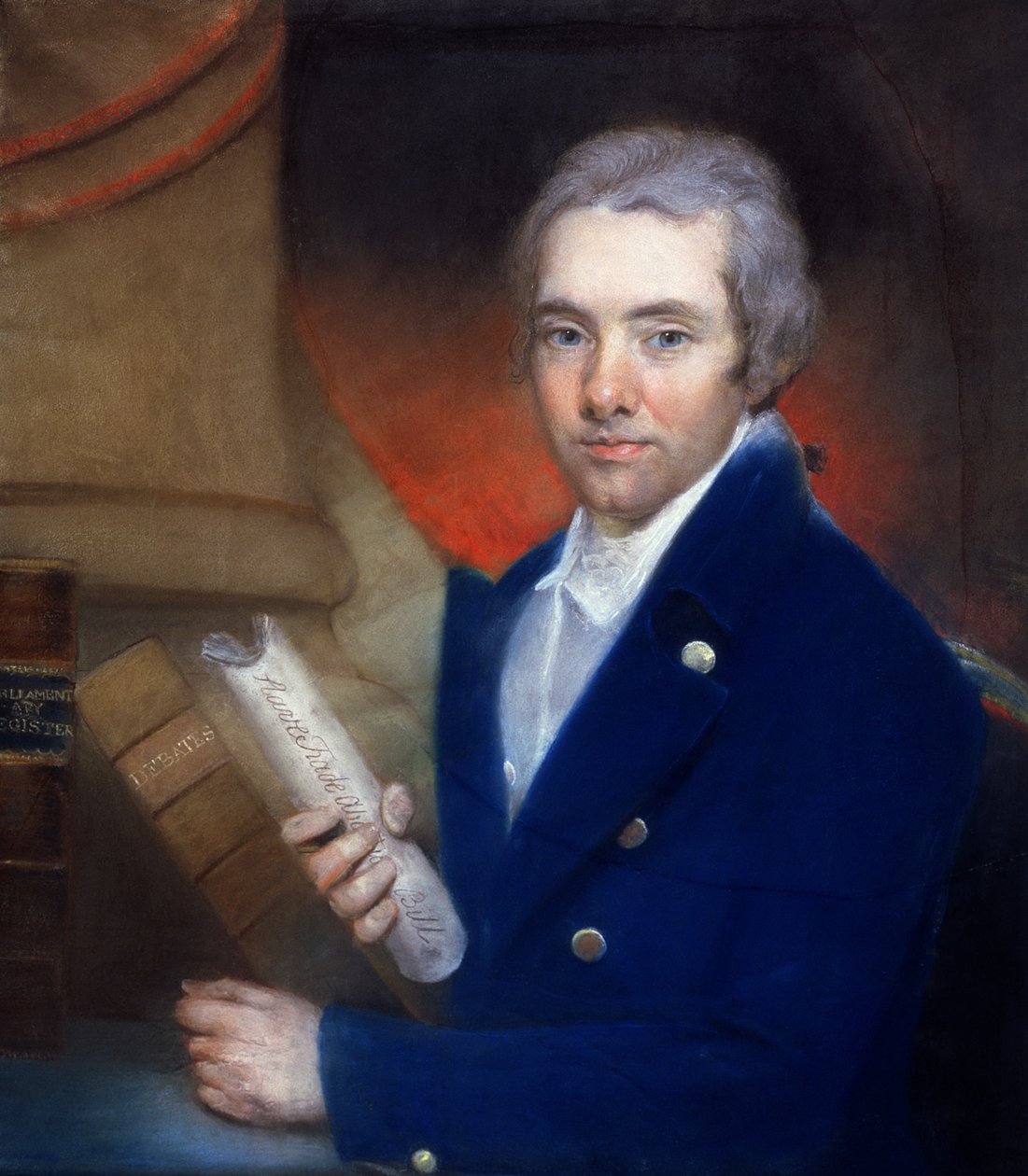 Portrait de William Wilberforce (1759-1833) (pastel sur papier) - John (after) Russell