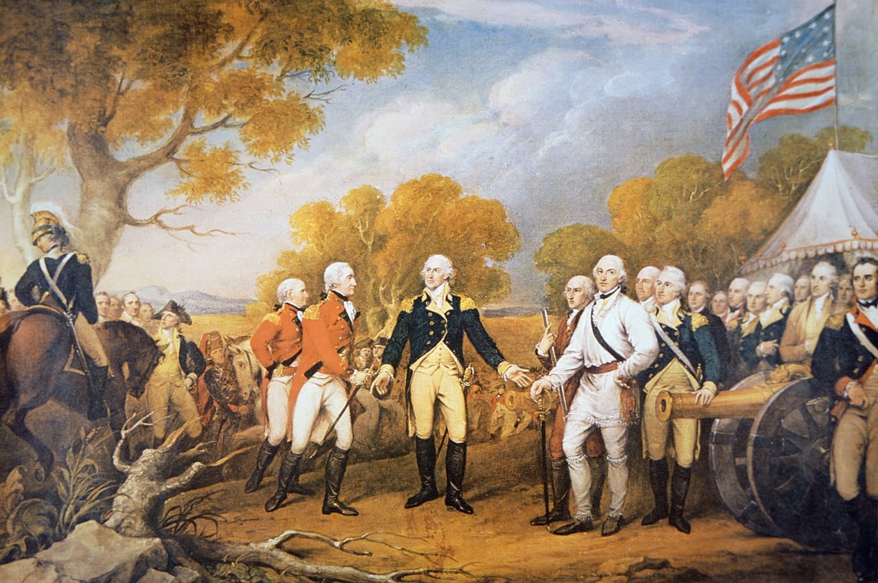 Reddition du général Burgoyne à Saratoga, New York - John (after) Trumbull