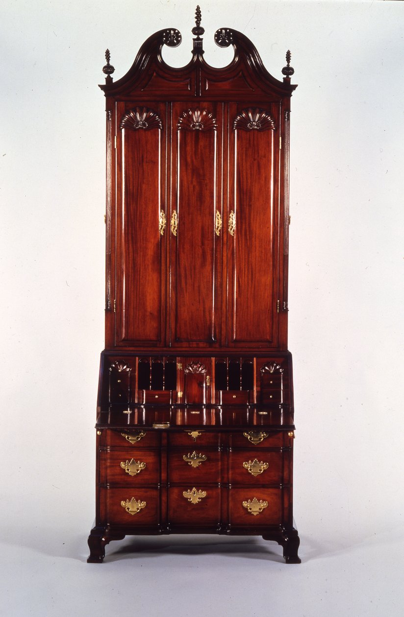 Bureau et bibliothèque Chippendale de Nicholas Brown, vers 1760-70 - John (attr. to) Goddard