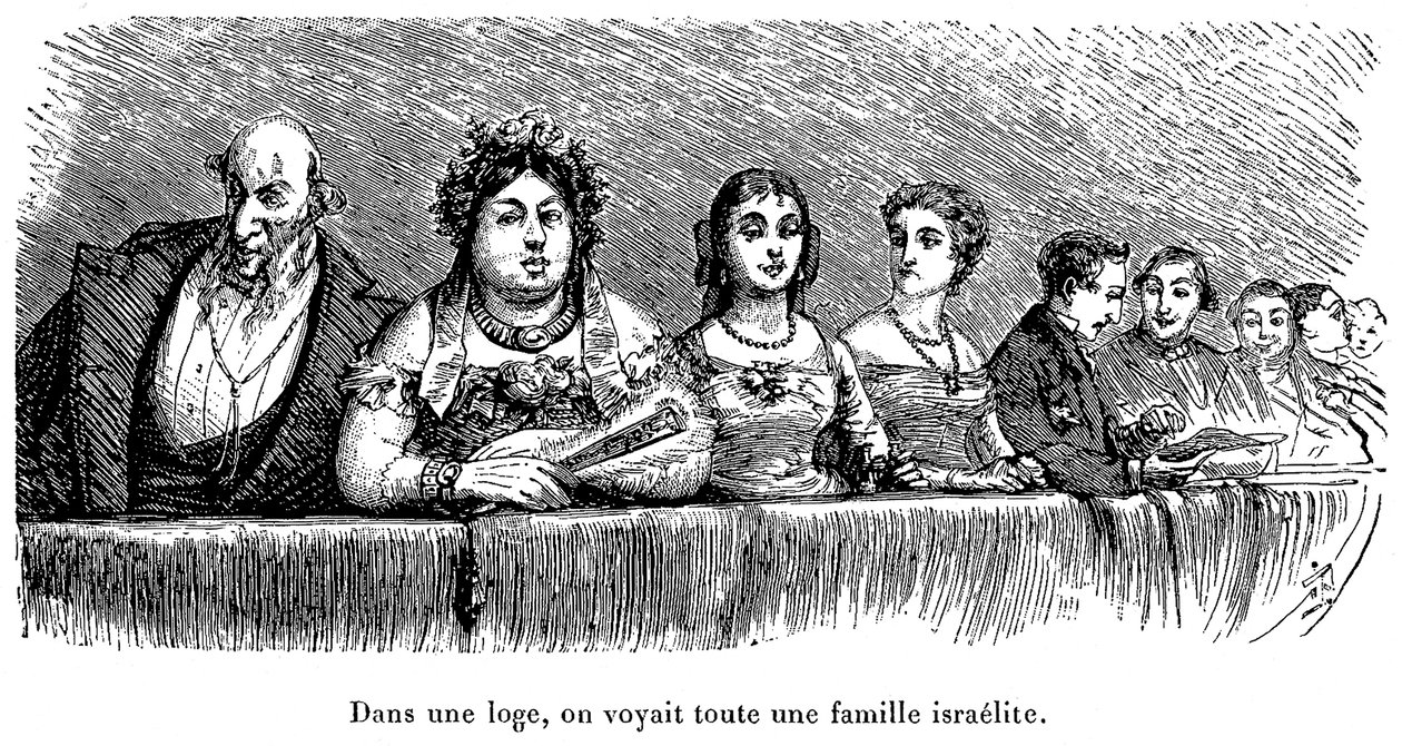 Famille israélienne dans une loge de théâtre en Russie - Walter Charles Mills