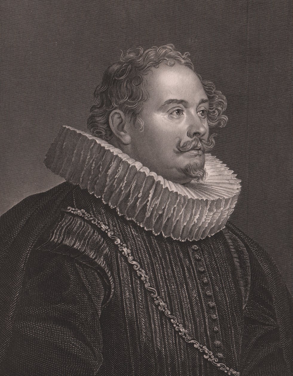 Portrait du graveur et éditeur allemand Martin Engelbrecht (1684-1756), gravure par D J Pound d