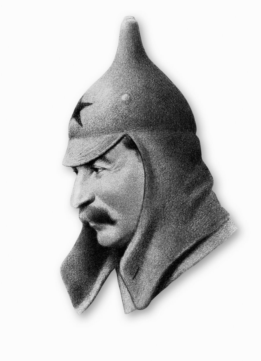 Portrait de Josif Vissarionovich Dzhugashvili connu sous le nom de Staline (1878-1953), homme politique russe - Walter Charles Mills
