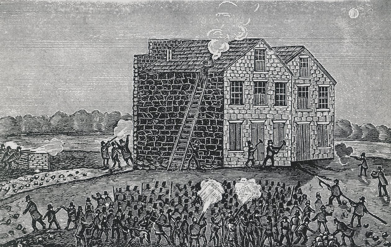 Émeute pro-esclavagiste assassinant le révérend Elijah Parish Lovejoy, 7 novembre - Walter Charles Mills